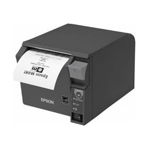 Kassa- en keukenprinter met voorlader ipv. bovenlader. Met RS232 en USB aansluiting.