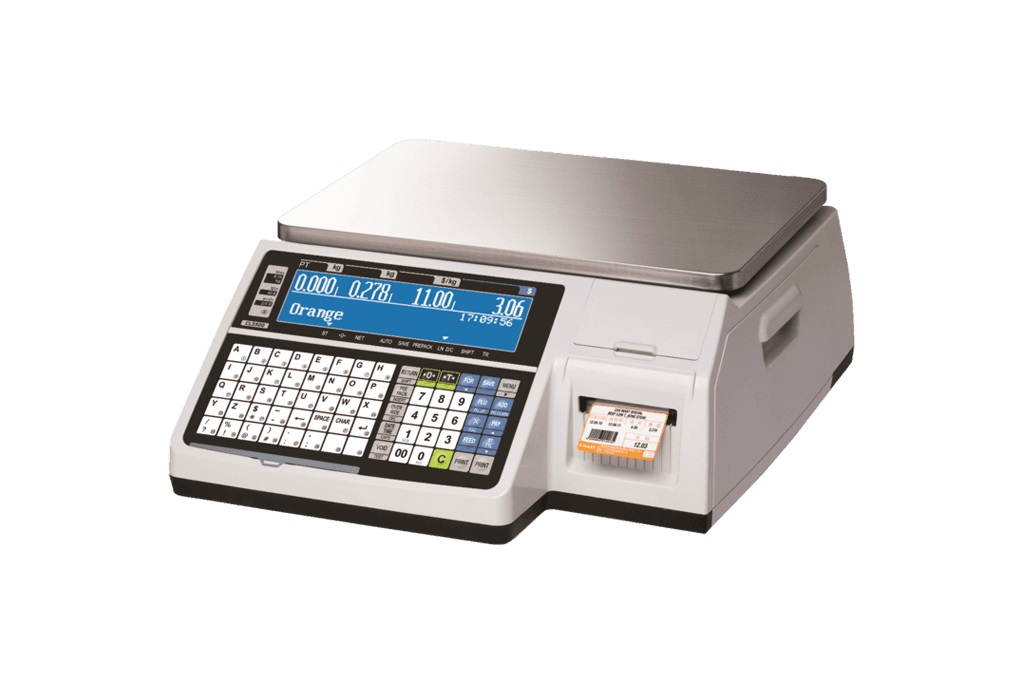 De CL 5200 Serie is een etiketteerweegschaal 57mm breed kan ook van barcode voorzien worden om bij de kassa te scannen.